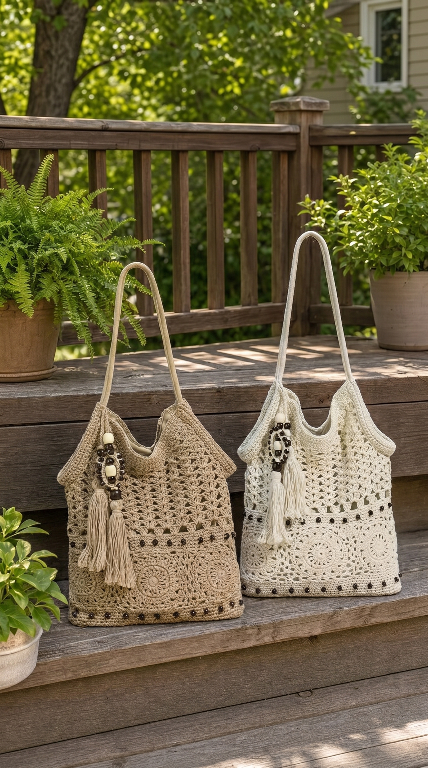 Knot&Carry Beaded Crochet Purse