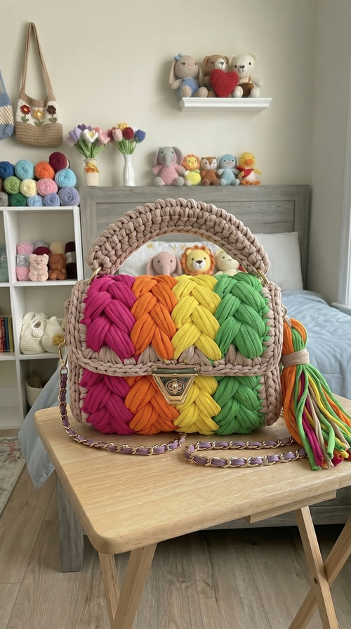 Knot&Carry LGBTQ Pride Crochet Bag