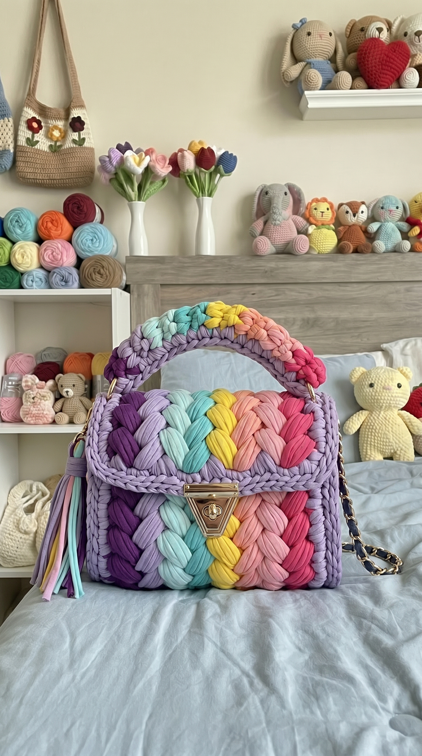 Knot&Carry LGBTQ Pride Crochet Bag