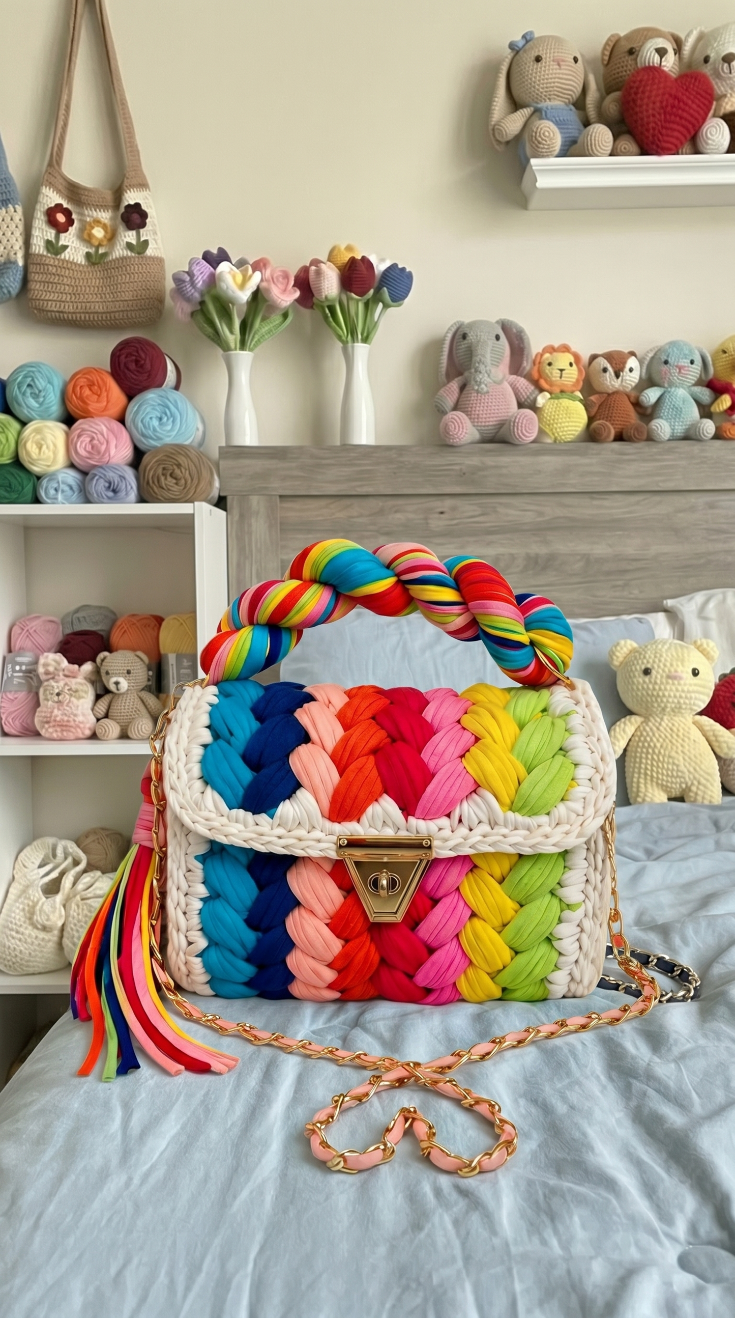 Knot&Carry LGBTQ Pride Crochet Bag